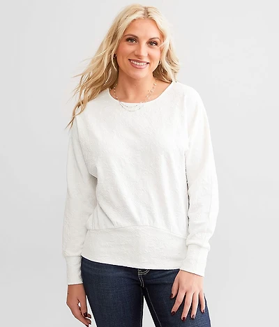Textured Dolman Top