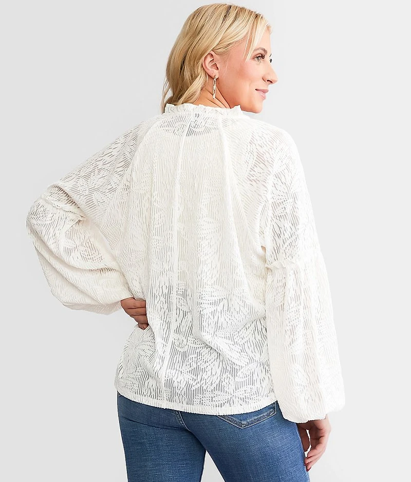 Textured Jacquard Top