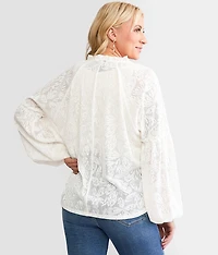 Textured Jacquard Top