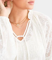 Textured Jacquard Top