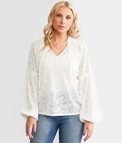 Textured Jacquard Top