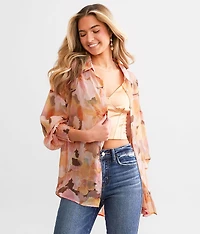 Floral Chiffon Blouse