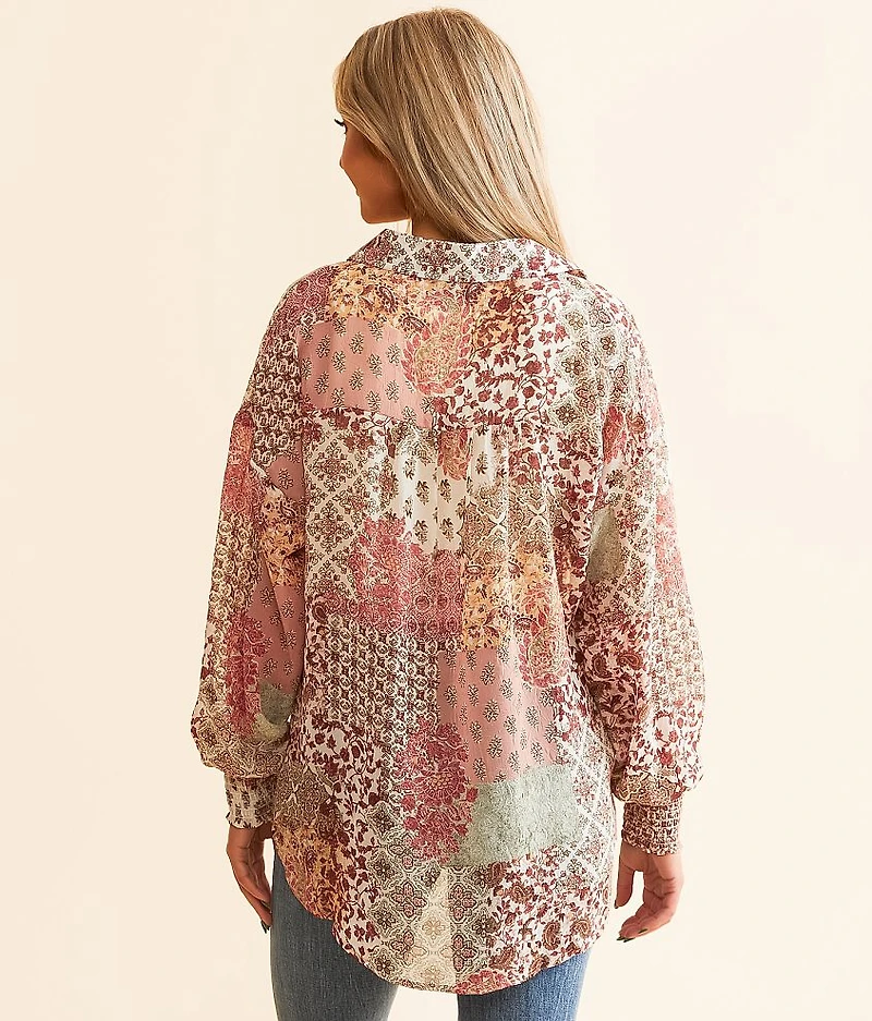 Patchworks Chiffon Blouse
