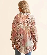 Patchworks Chiffon Blouse