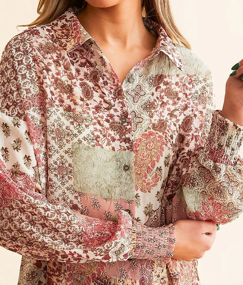 Patchworks Chiffon Blouse