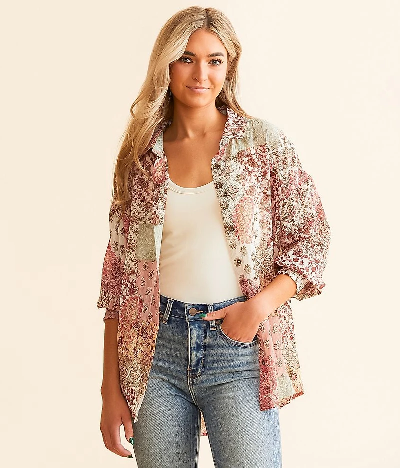 Patchworks Chiffon Blouse