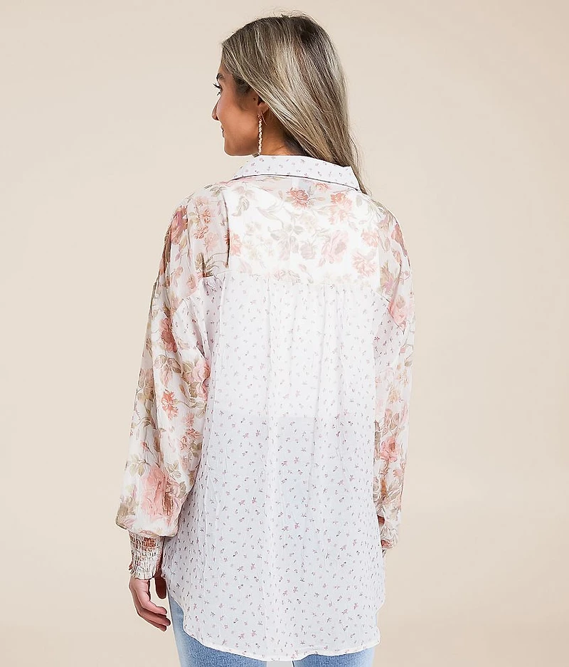 Floral Chiffon Blouse