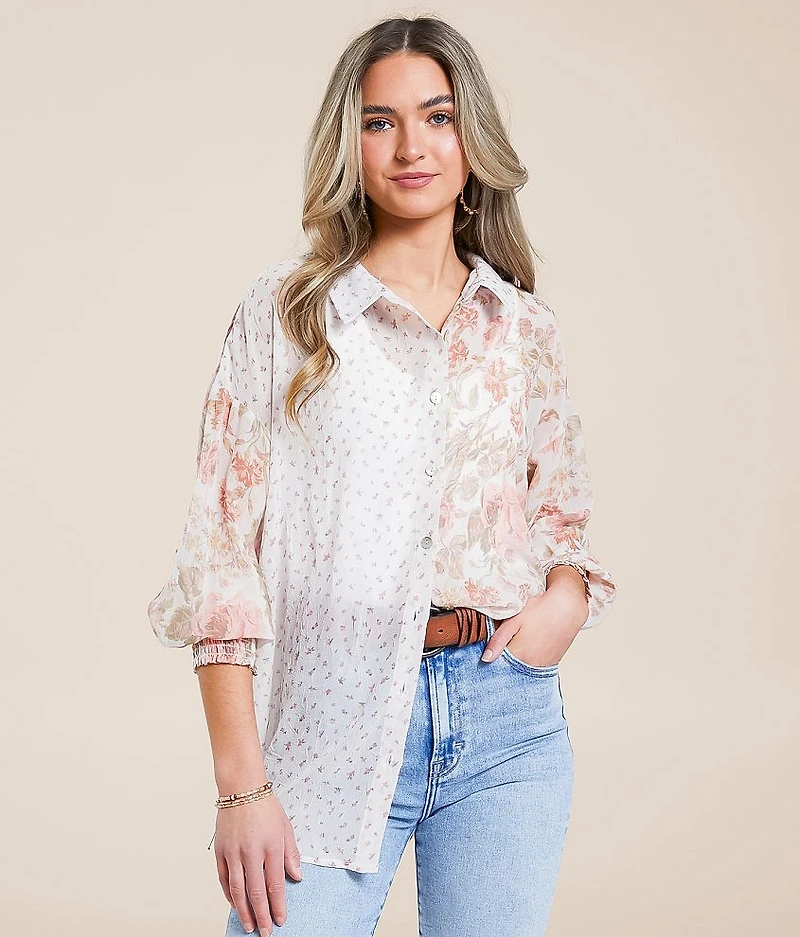 Floral Chiffon Blouse