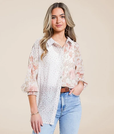 Floral Chiffon Blouse