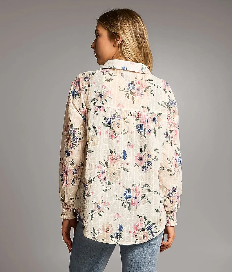 Floral Embroidered Blouse
