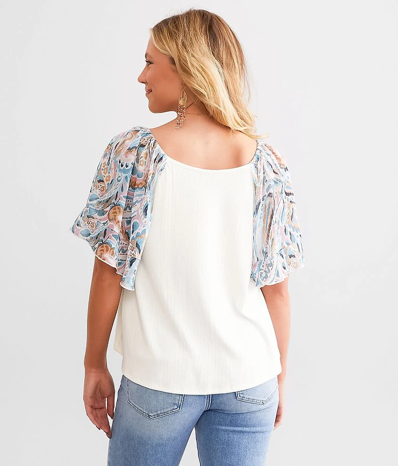 Flowy Ribbed Top