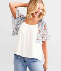 Flowy Ribbed Top