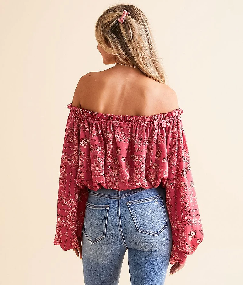 Floral Off The Shoulder Top