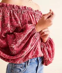 Floral Off The Shoulder Top
