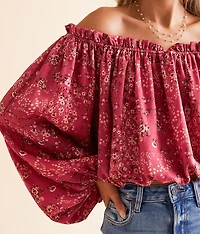 Floral Off The Shoulder Top