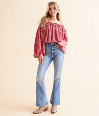 Floral Off The Shoulder Top