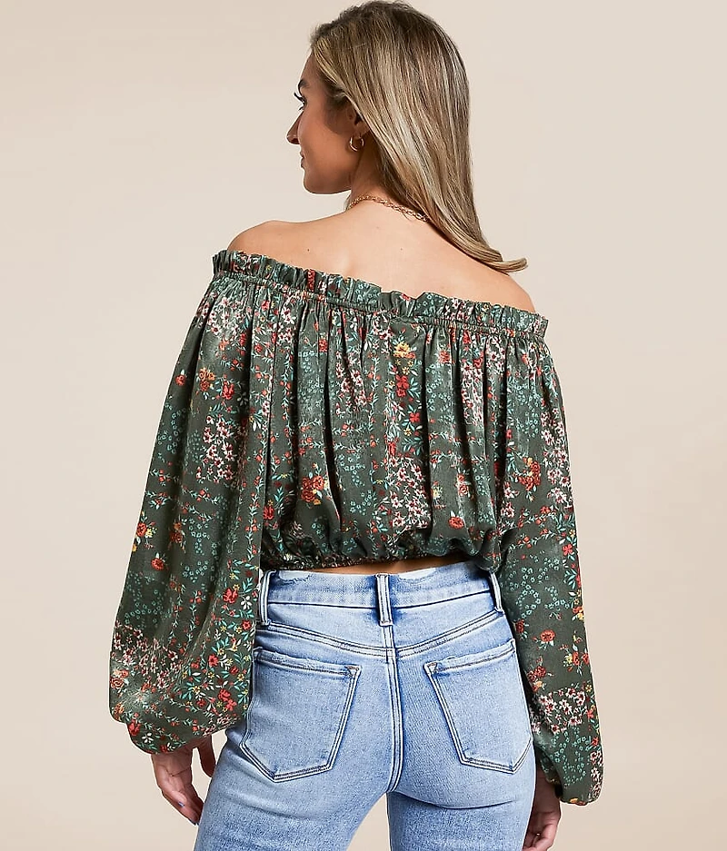 Floral Off The Shoulder Top