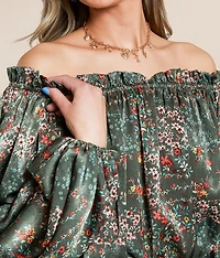 Floral Off The Shoulder Top