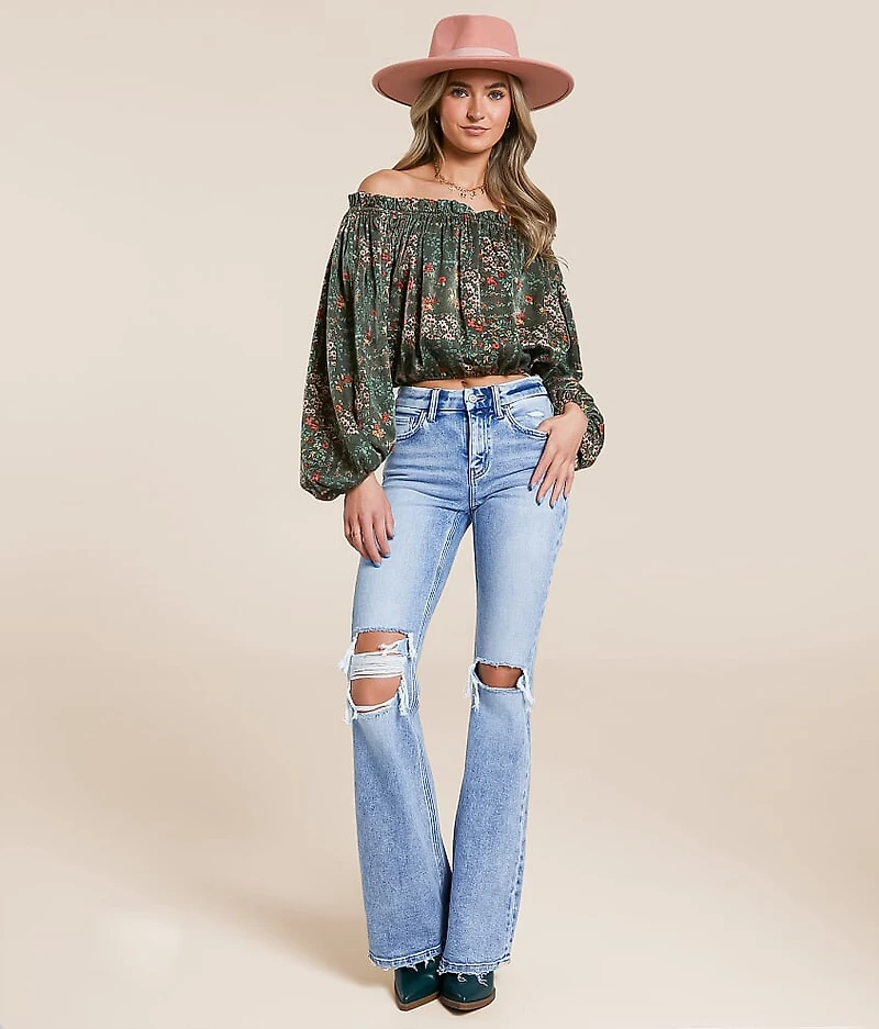 Floral Off The Shoulder Top