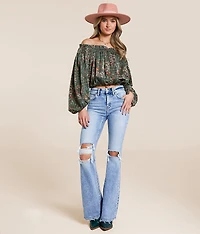 Floral Off The Shoulder Top