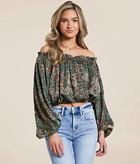 Floral Off The Shoulder Top