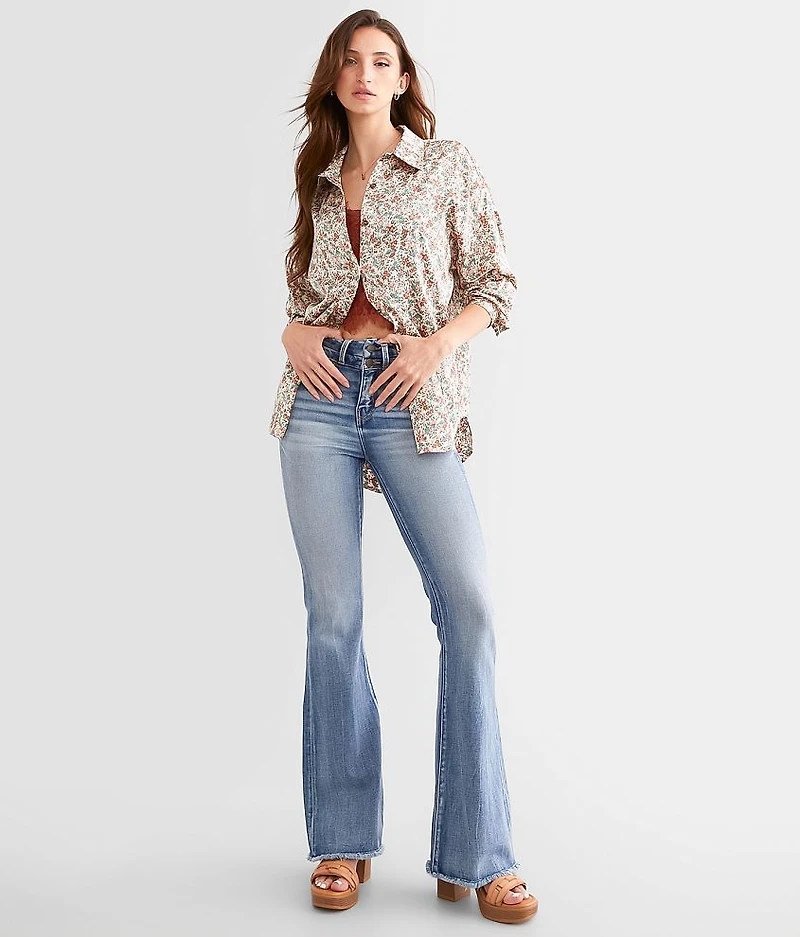 Ditsy Floral Satin Blouse