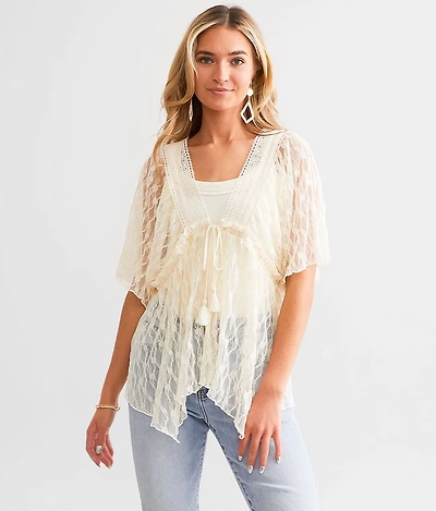 Sheer Lace Top