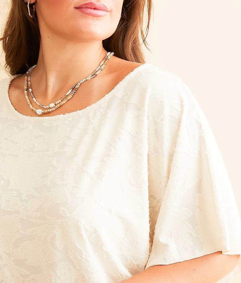Textured Jacquard Top