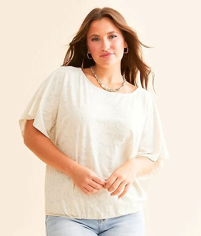 Textured Jacquard Top