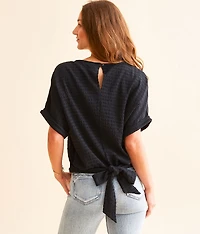 Back Tie Dolman Top