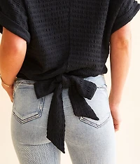 Back Tie Dolman Top