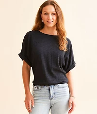 Back Tie Dolman Top