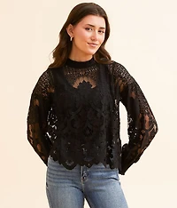 Floral Lace Top