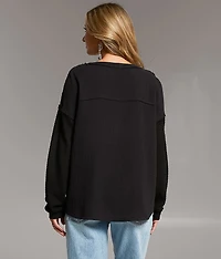 Pieced Henley