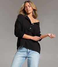 Pieced Henley