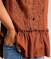 Crochet Ruffle Top