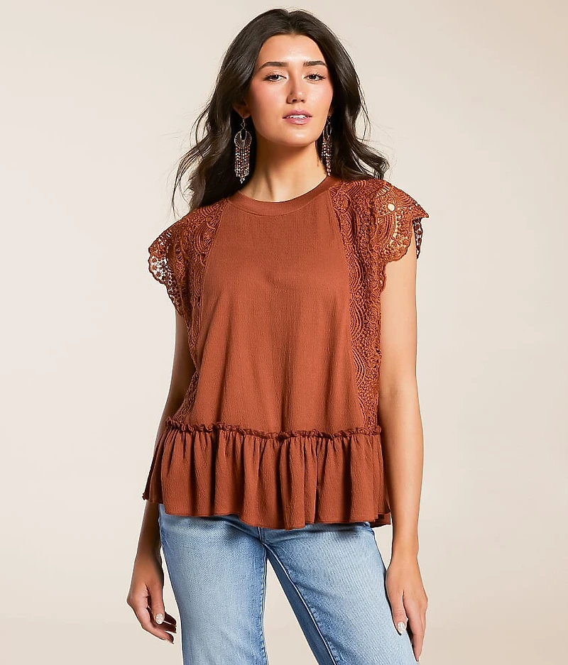 Crochet Ruffle Top