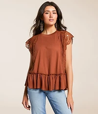 Crochet Ruffle Top
