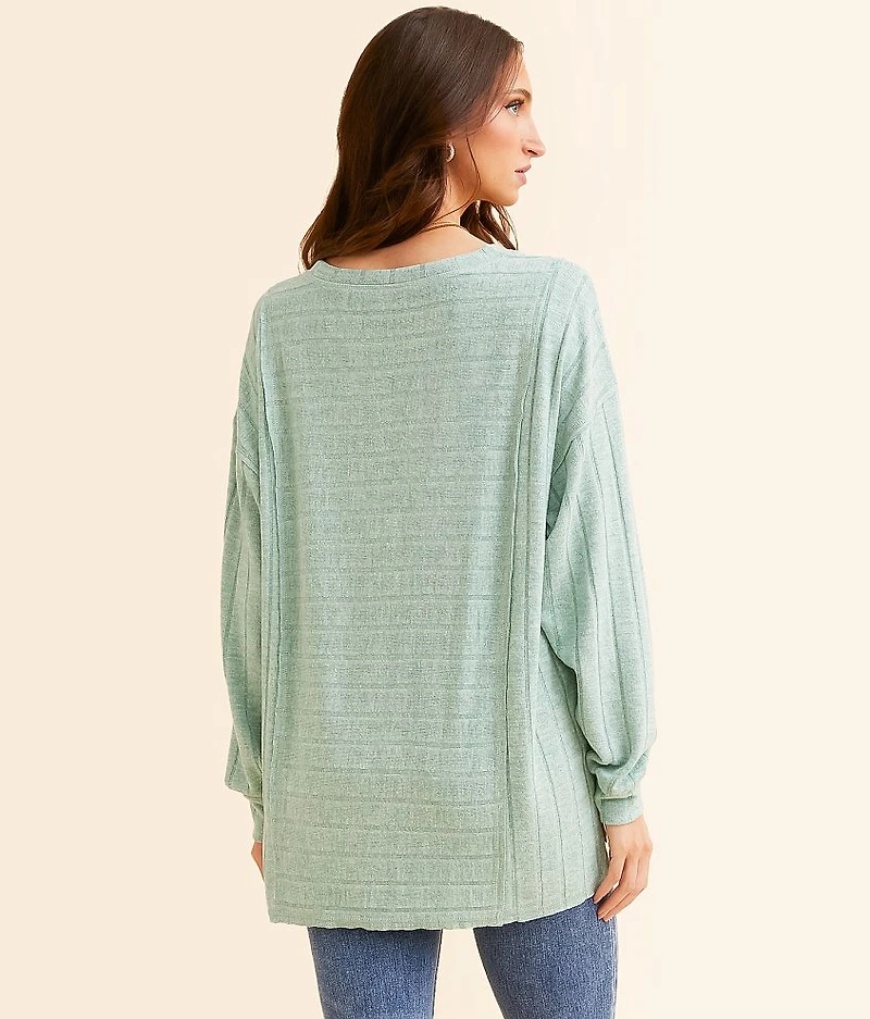 Brushed Wide Rib Top