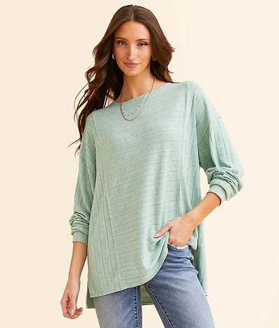 Brushed Wide Rib Top