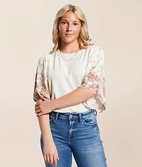 Floral Flutter Top