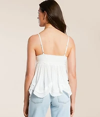 Flowy Eyelet Tank Top