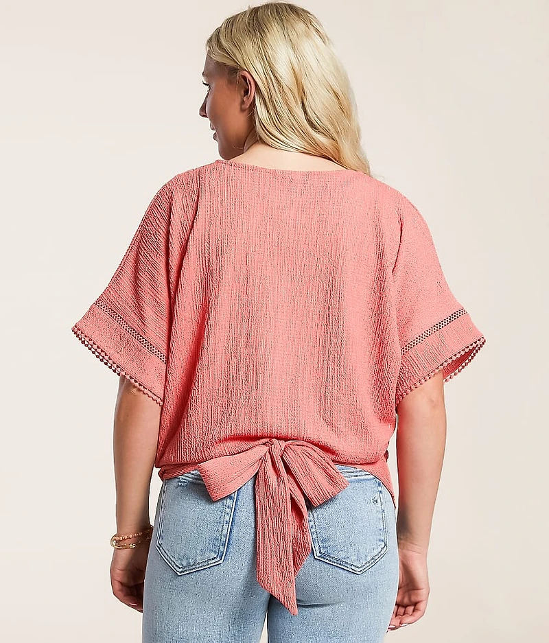 Dolman Eyelet Top
