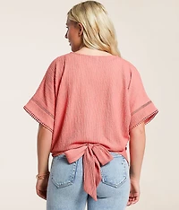 Dolman Eyelet Top