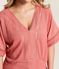 Dolman Eyelet Top
