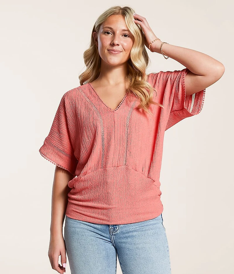 Dolman Eyelet Top