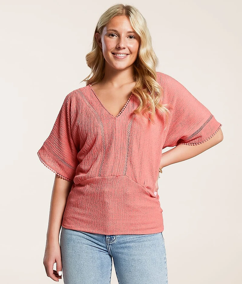 Dolman Eyelet Top
