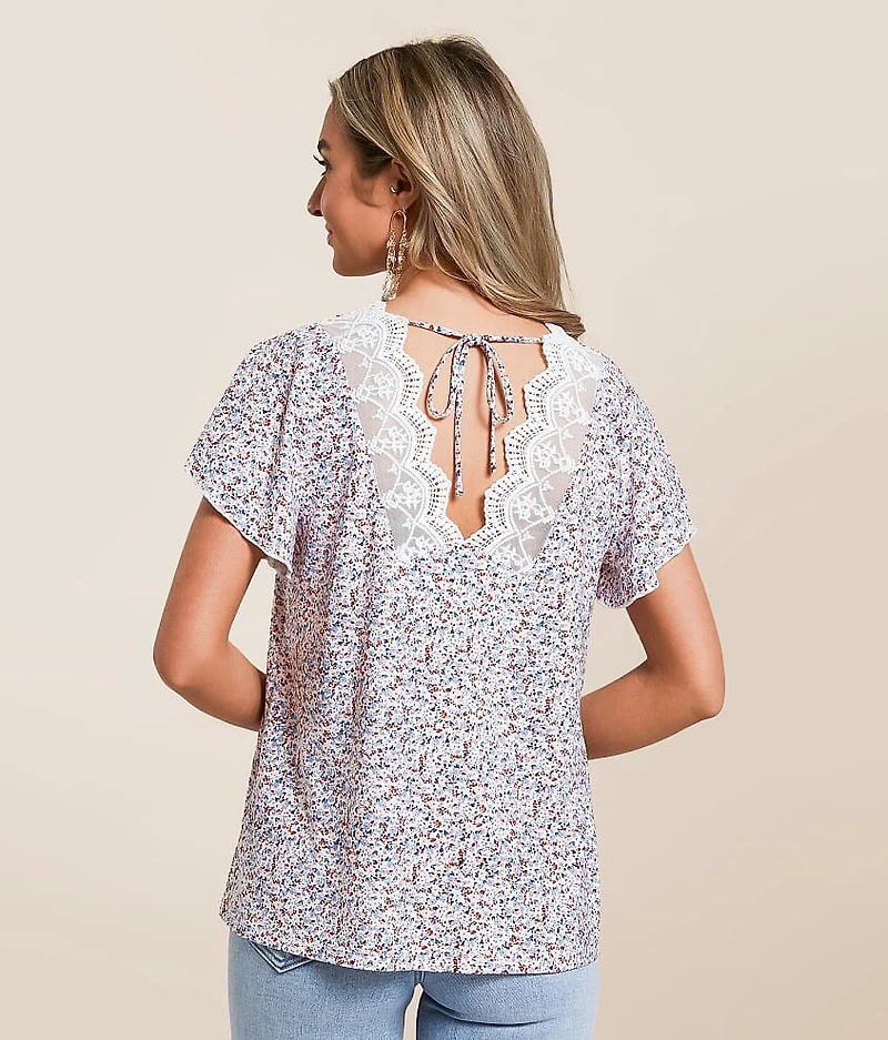 Ditsy Floral Print Top