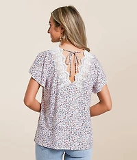 Ditsy Floral Print Top