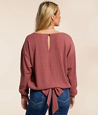 Textured Dolman Top
